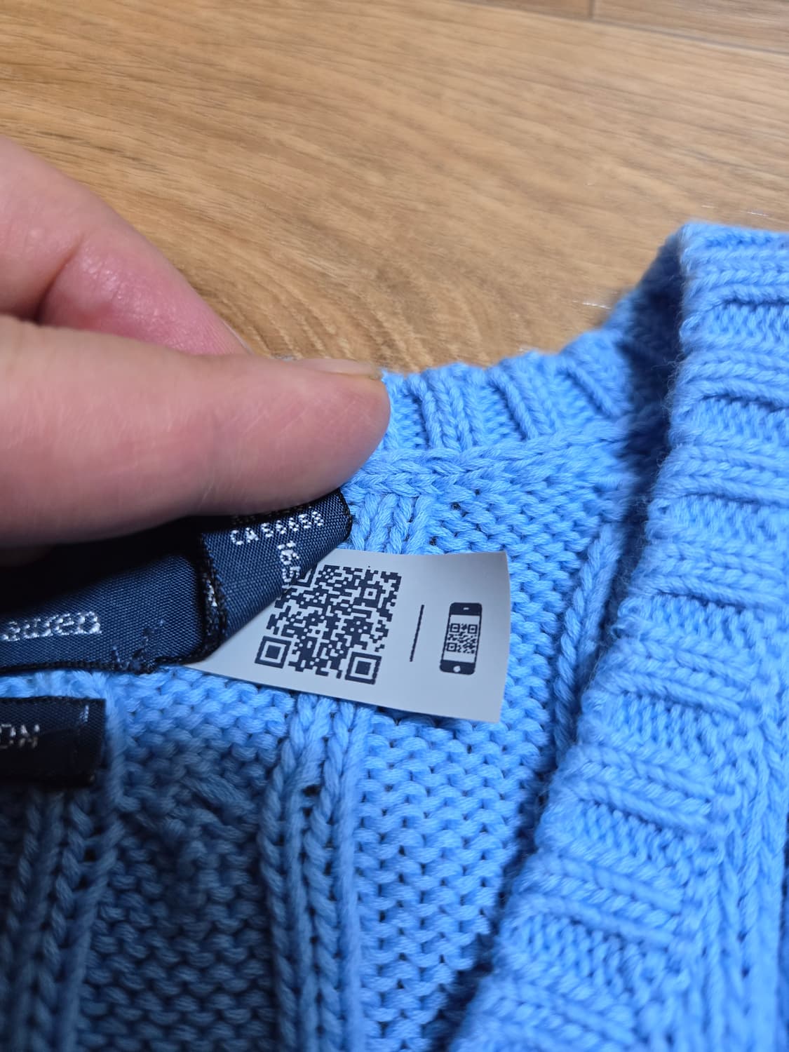 폴로 랄프로렌 여성 신형 큐알정품인증 브이넥 케이블 니트 상품이미지4