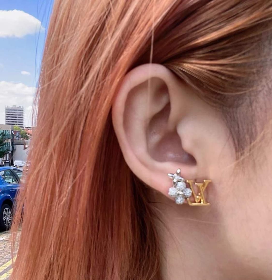 LV GRAM 이어링 큐빅플라워 풀박스 상품이미지2