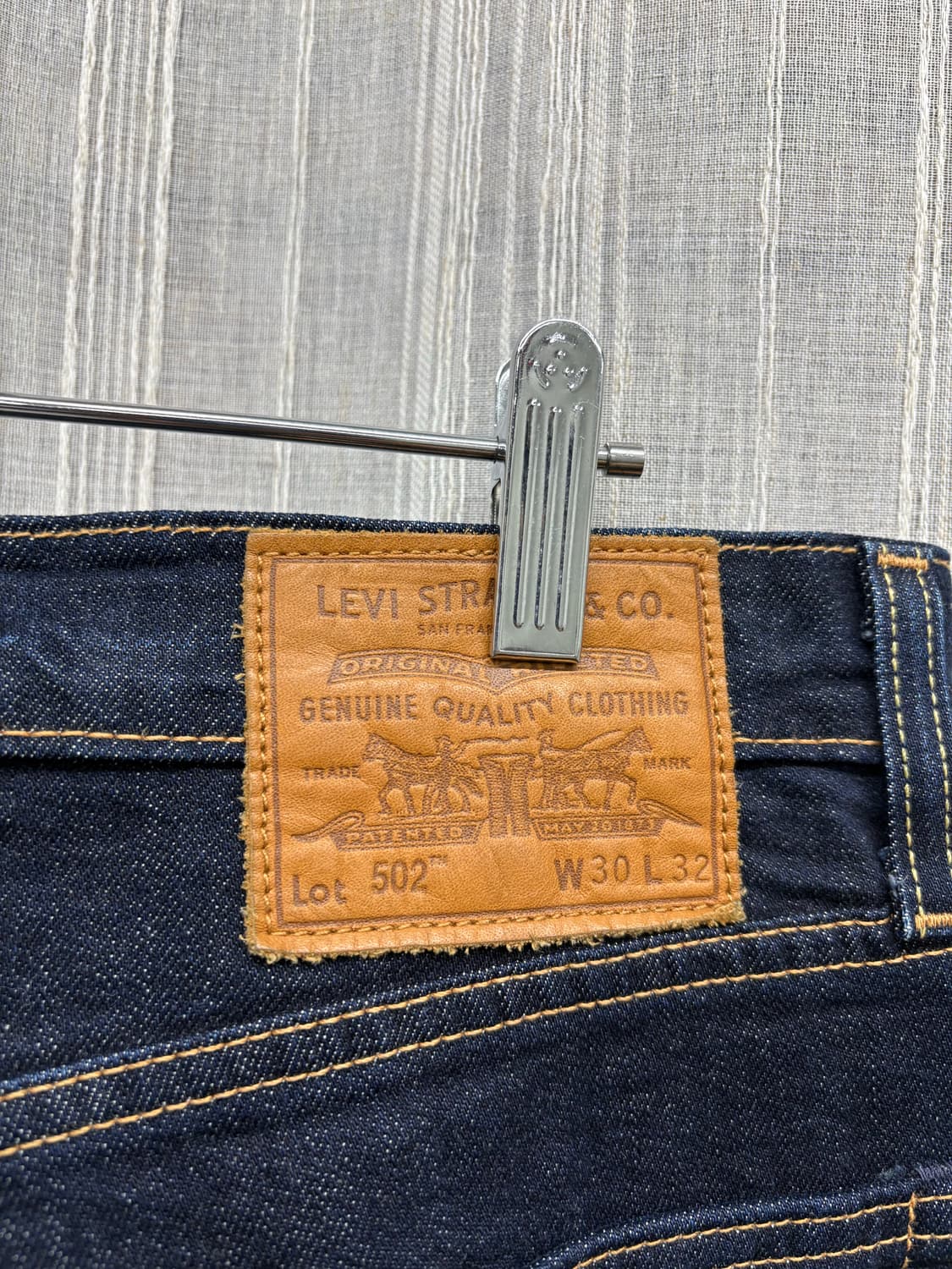 빈티지 리바이스 프리미엄 502 진청 데님 팬츠 상품이미지7