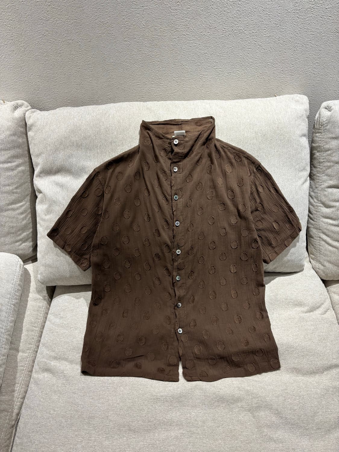 Plantation by Issey Miyake 링클 도트 블라우스 상품이미지2
