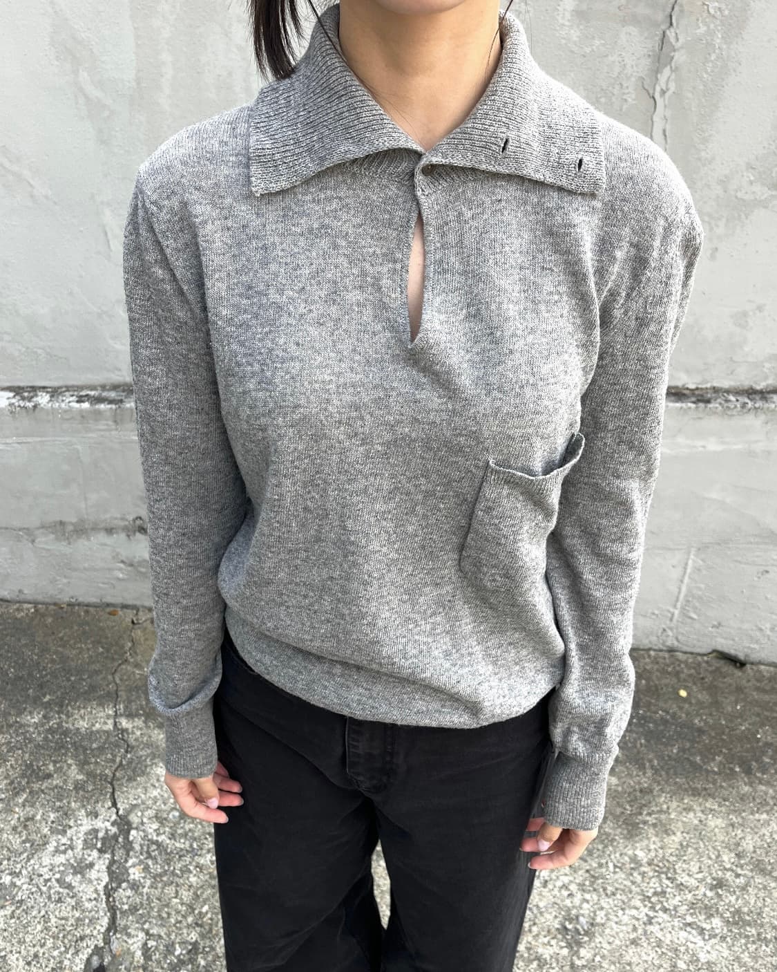 타카히로 미야시타 더 솔로이스트 버튼 스웨터 상품이미지1