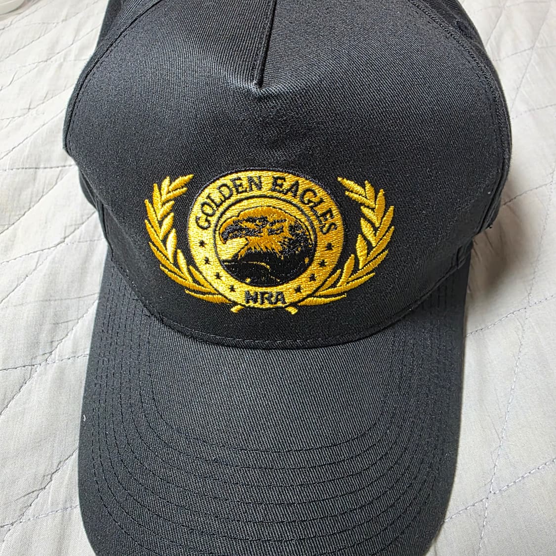 [OS] 빈티지 NRA 골든이글 5패널 볼캡 블랙 상품이미지2