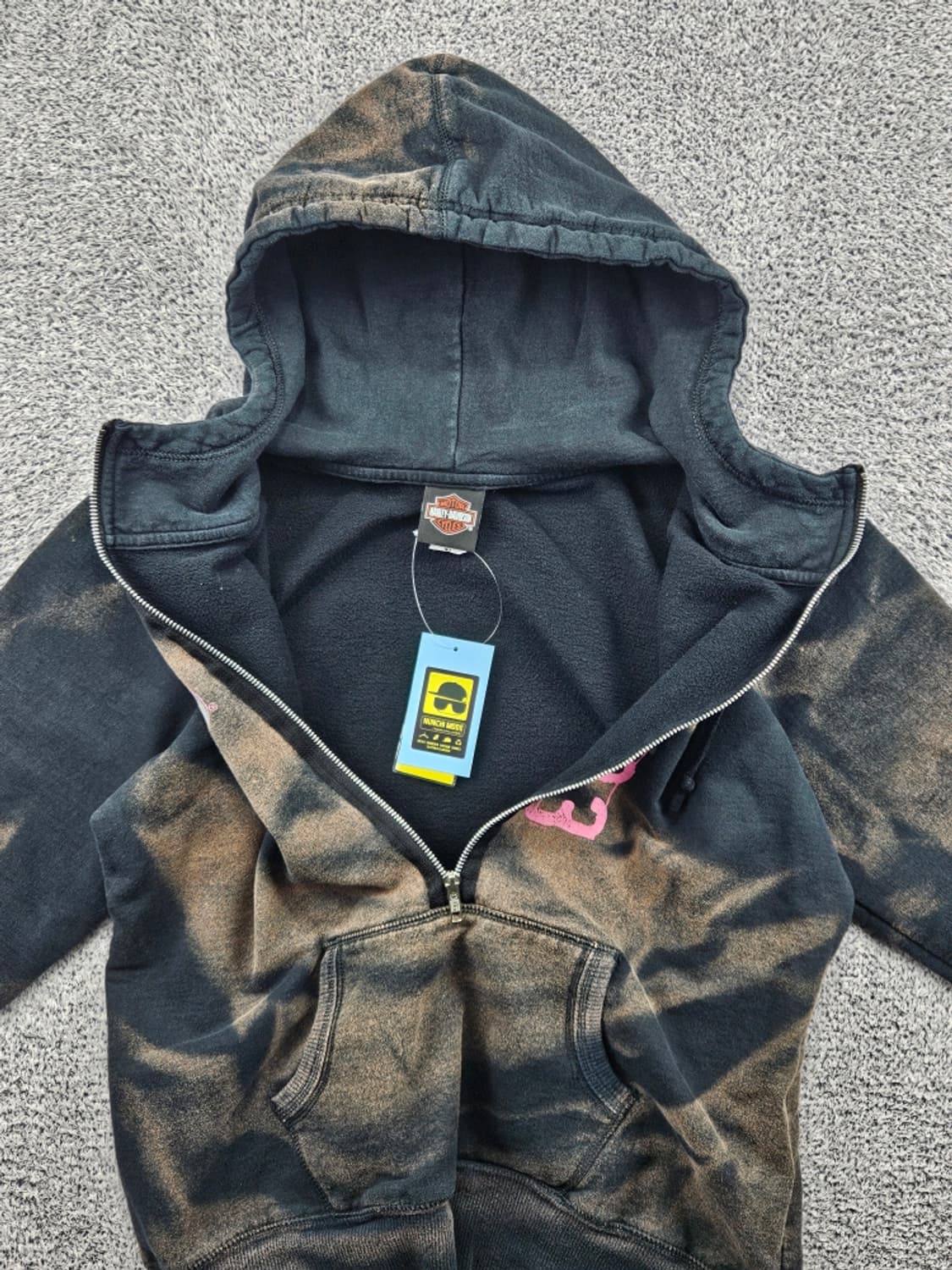 할리데이비슨 다잉워시드 커스텀 아노락 집업 후드티 (XL) / 11461 상품이미지10