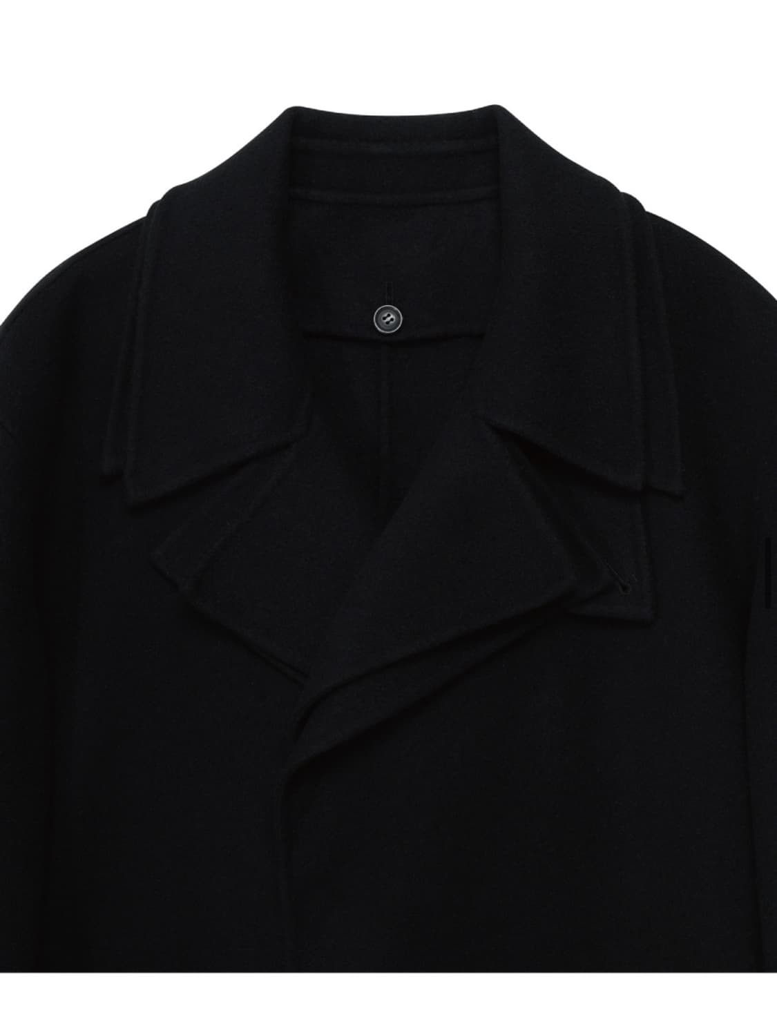 노이어 핸드메이드 캐시미어 레이어드 트렌치 코트 블랙 52 상품이미지2