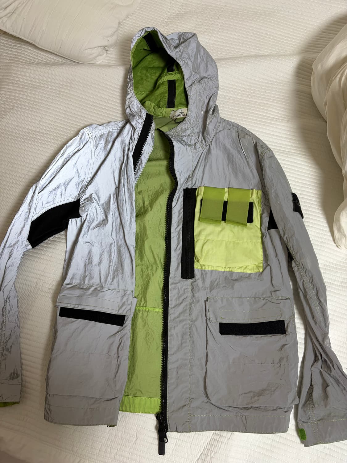 스톤아일랜드 리플렉티브 자켓 그린 상품이미지2
