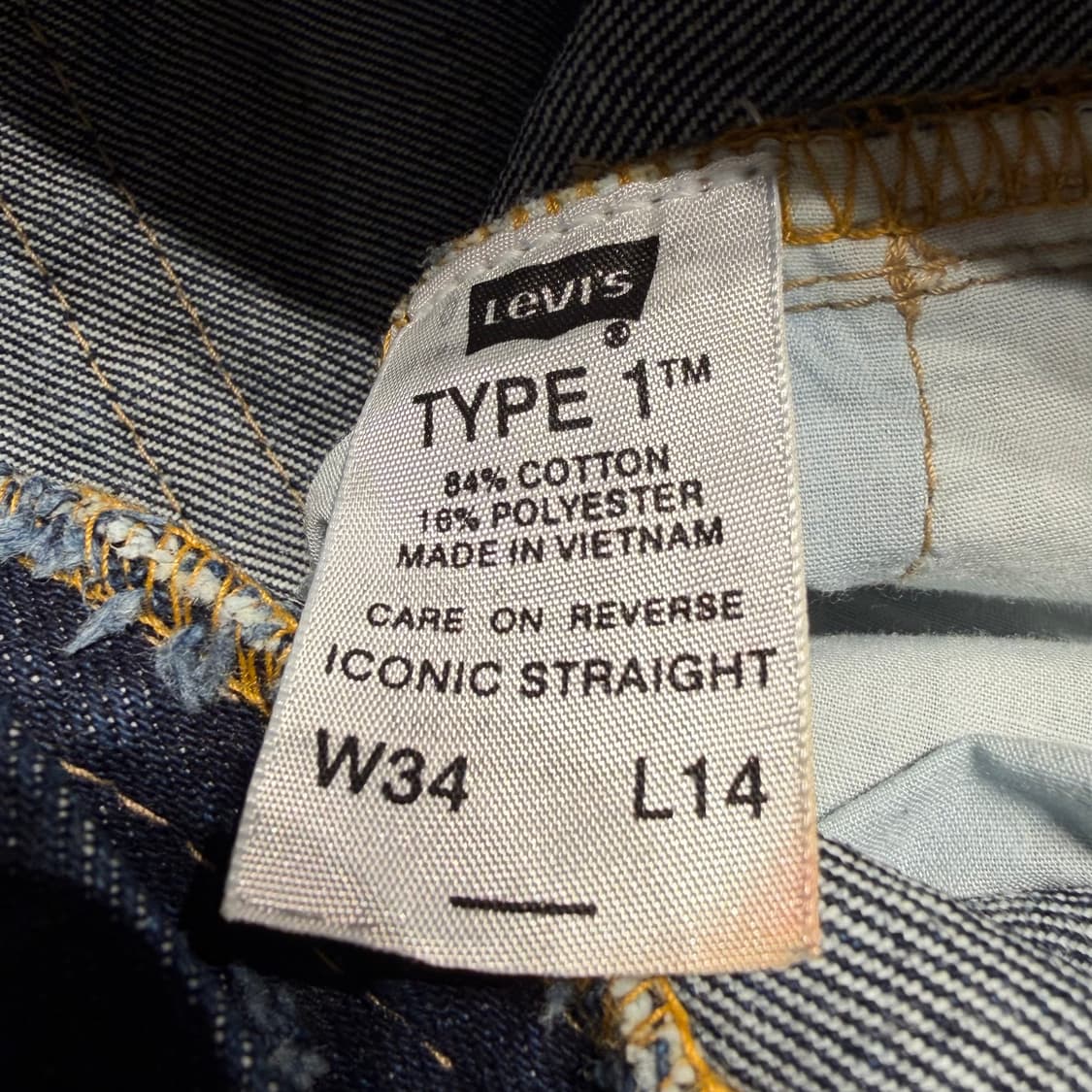 리바이스 00s 아이코닉 버뮤다 데님 쇼츠 34 상품이미지3