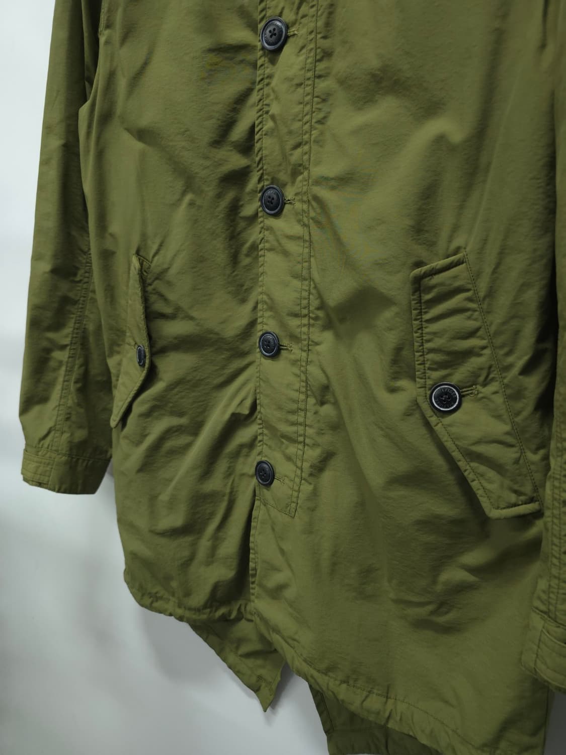 타미힐피거 남성 올리브 그린 후드 야상 자켓 (95) 상품이미지4