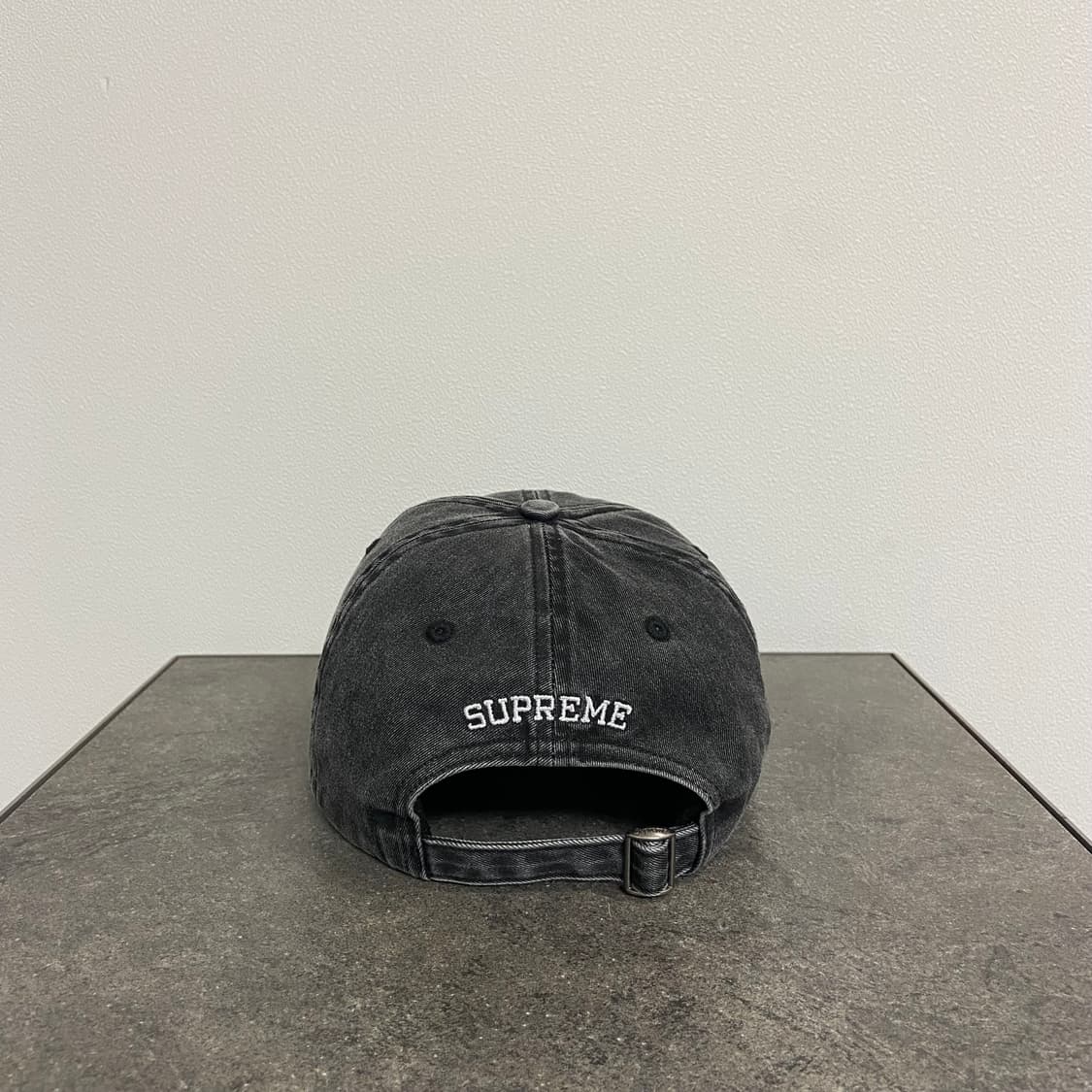 (OS) 슈프림 S로고 볼캡 모자 22FW 피그먼트 블랙 상품이미지4