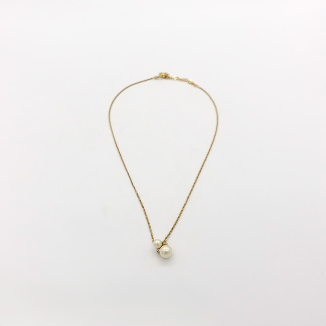 Christian Dior 크리스챤 디올 골드참 진주 목걸이 상품이미지2