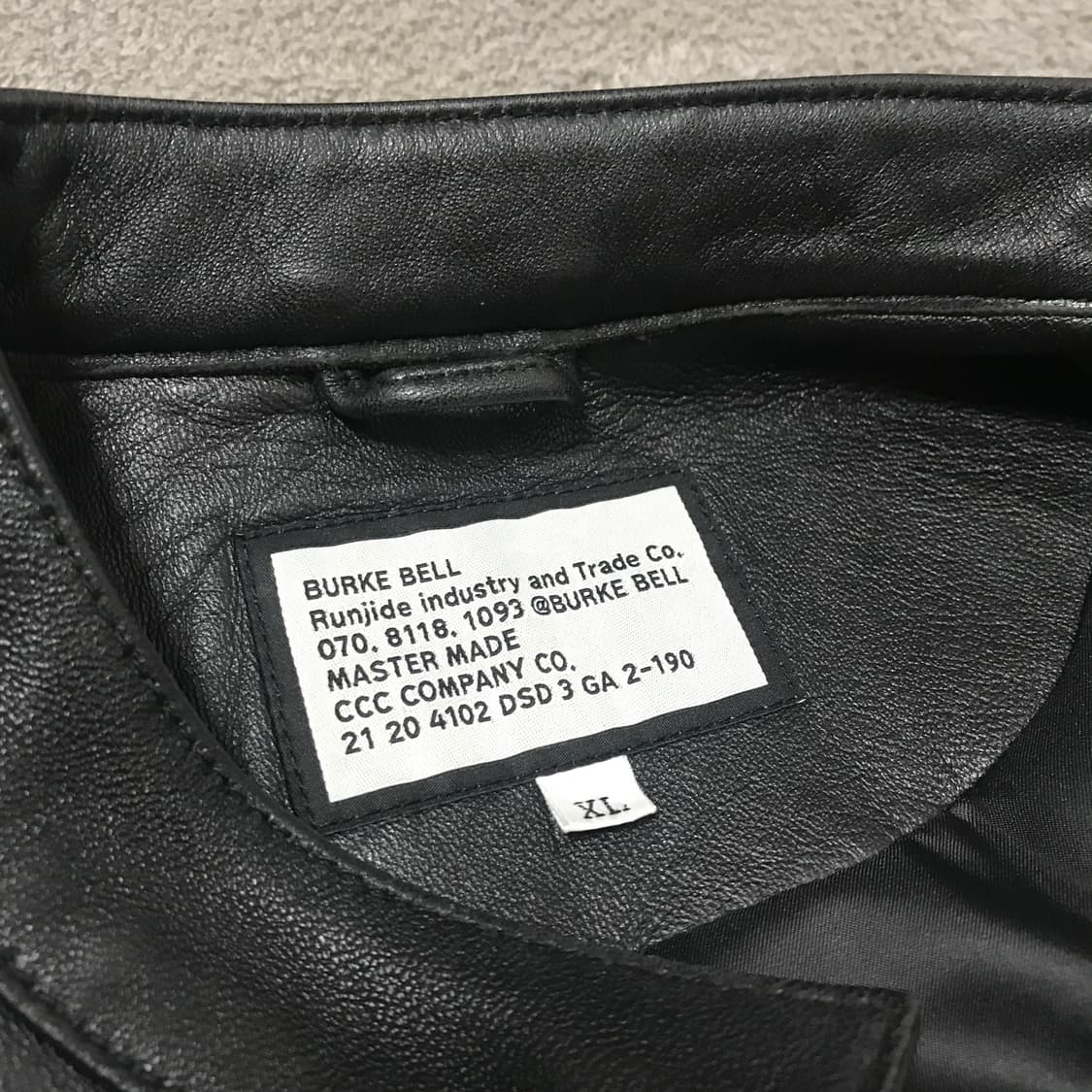 에이징CCC 차이나카라 램스킨 가죽 자켓 XL사이즈 상품이미지6