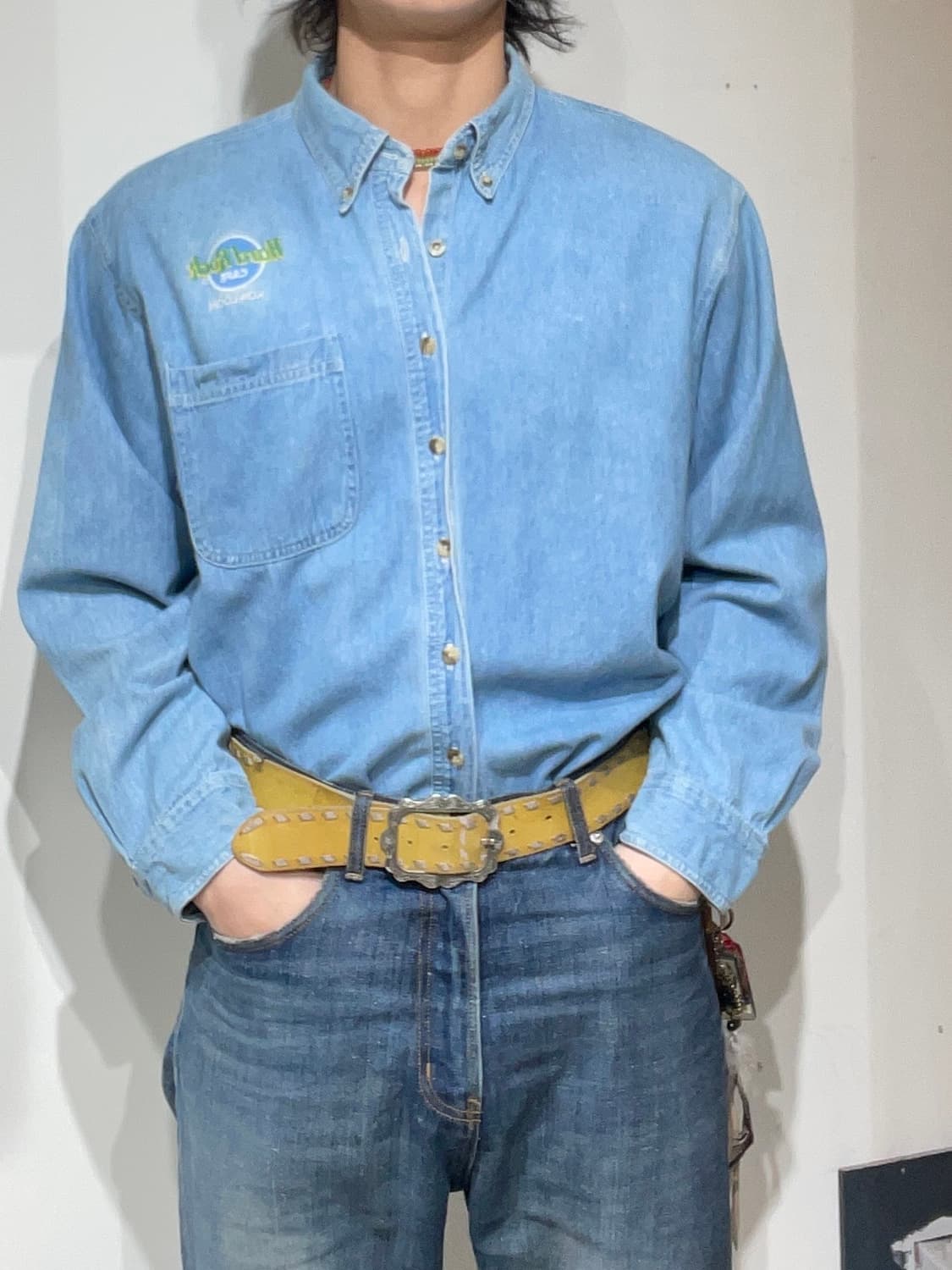 하드락카페 데님 셔츠 상품이미지1