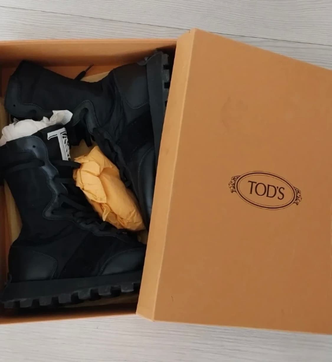 토즈 블랙 레이스업 워커 부츠 240 상품이미지3