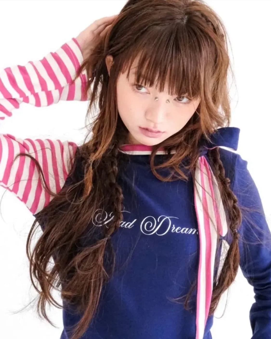 샵페어리 스카프 스트라이프 티셔츠 상품이미지1