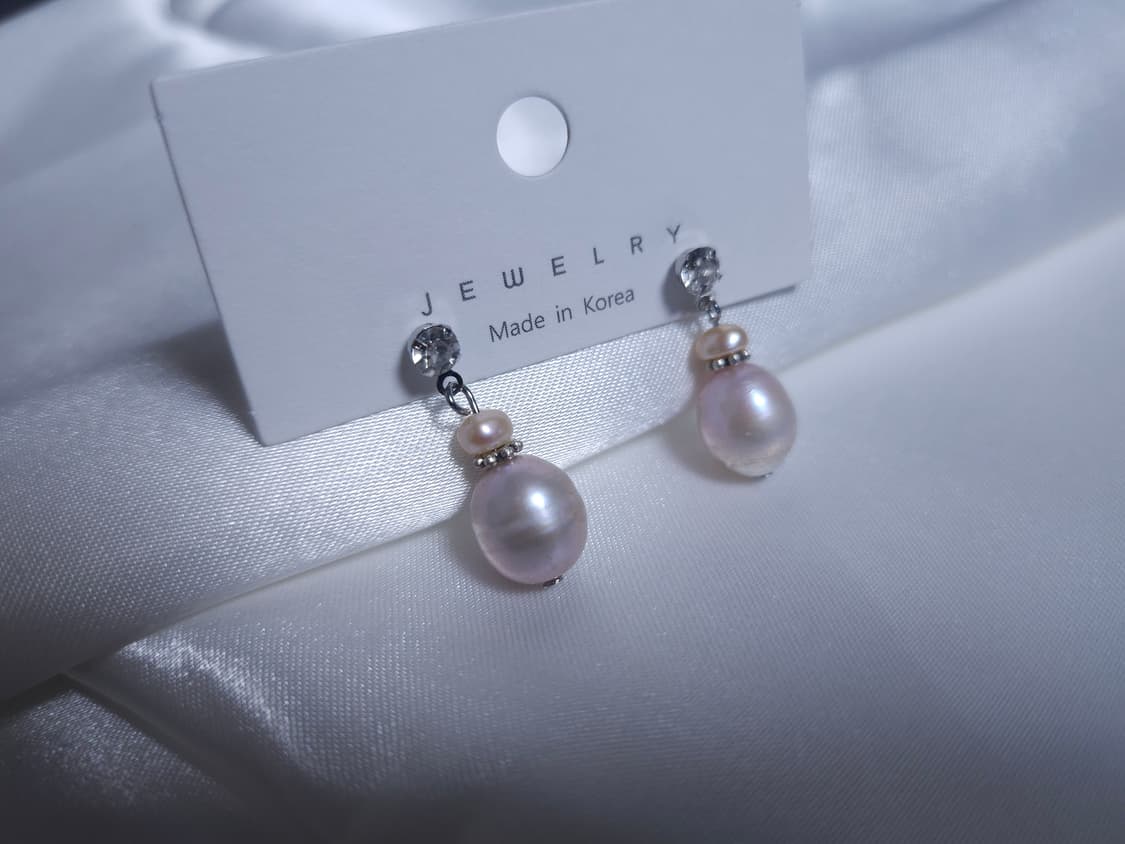 드롭 담수진주 귀걸이 상품이미지4