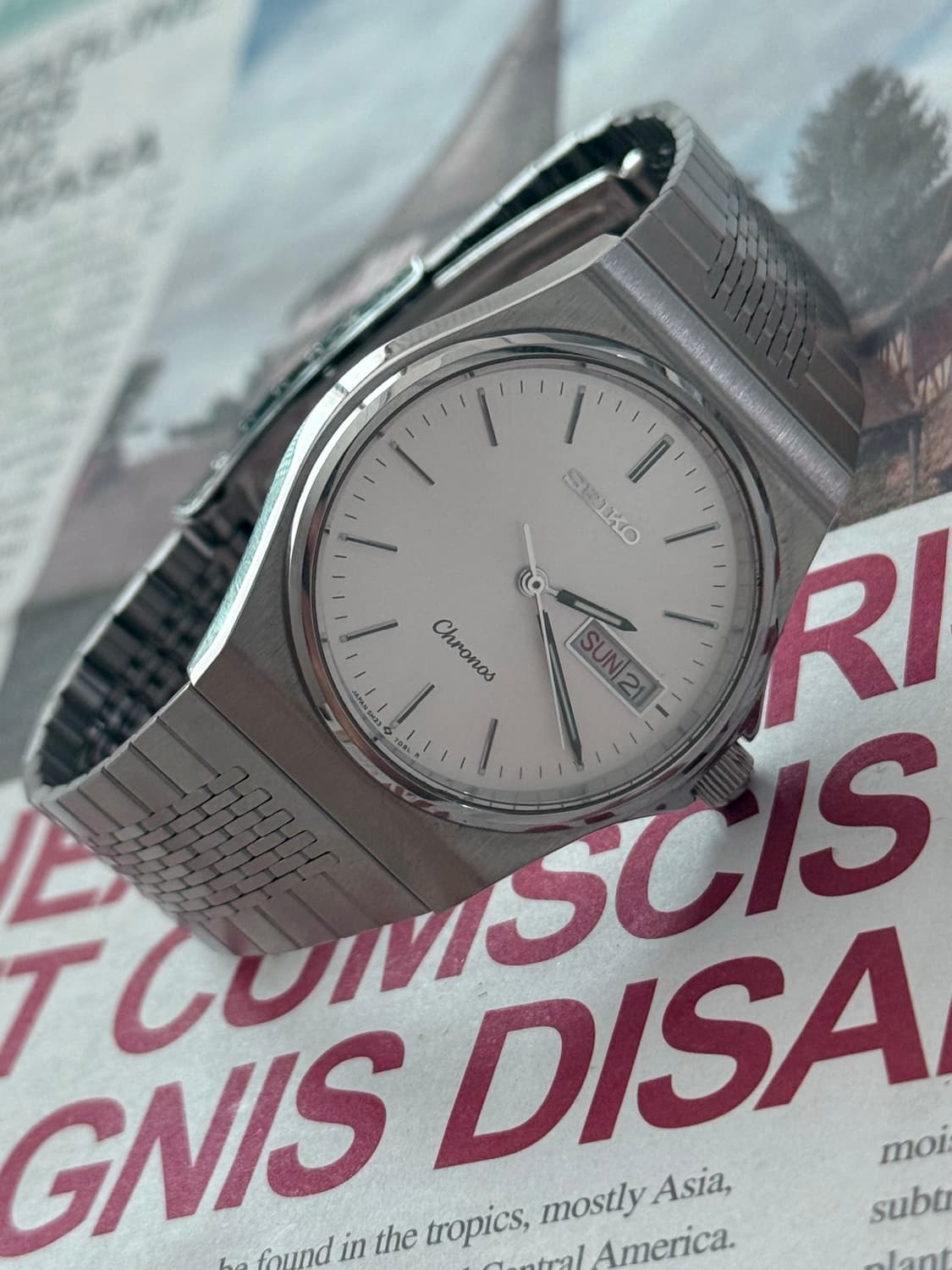 Seiko 세이코 쿼츠 Chronos Day-Date 1989 상품이미지5