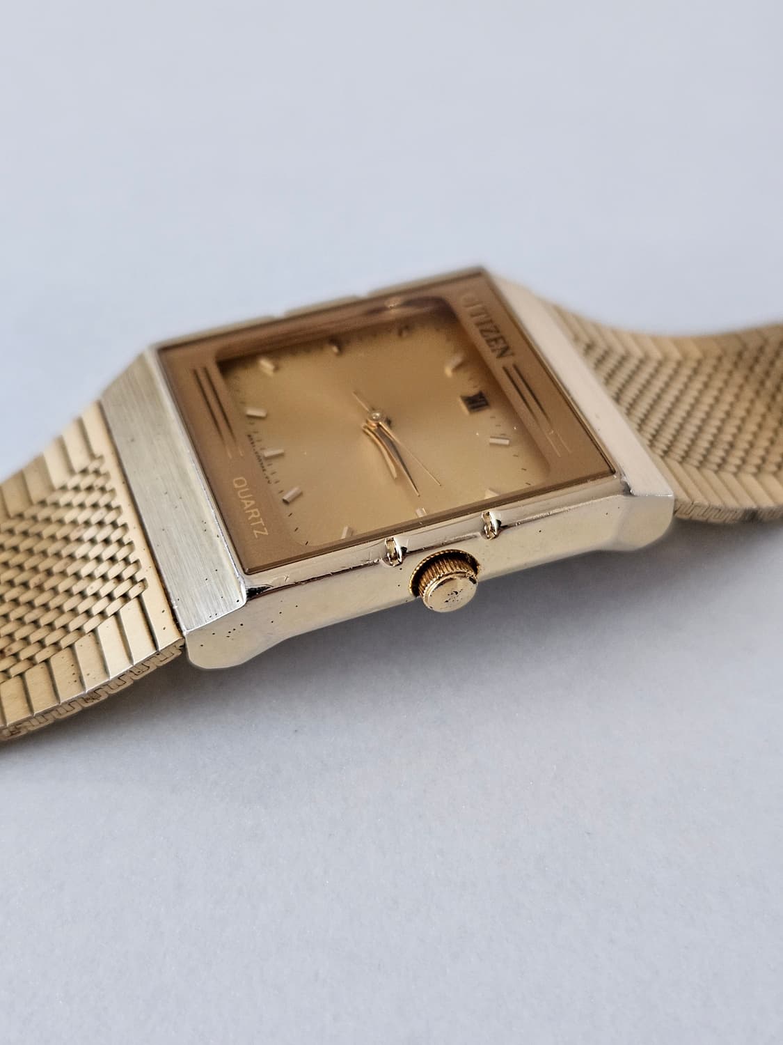 빈티지 시티즌 사각 금장 쿼츠 시계 상품이미지5