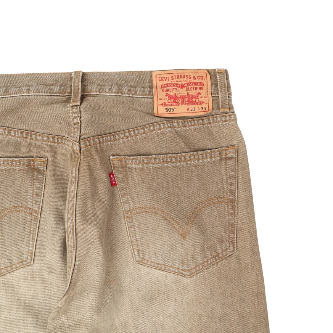 리바이스 505 베이지 레귤러핏 워크 데님팬츠 상품이미지6
