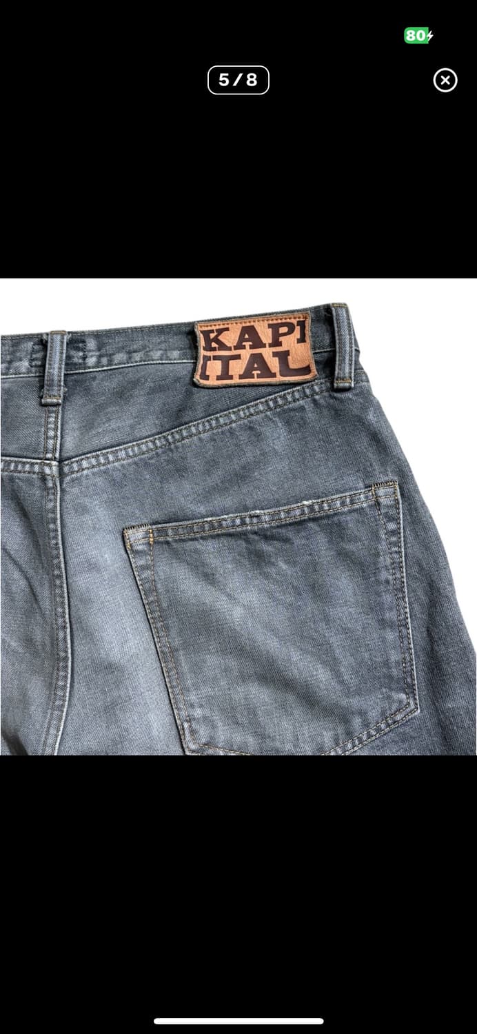 캐피탈 본 데님쇼츠 상품이미지4