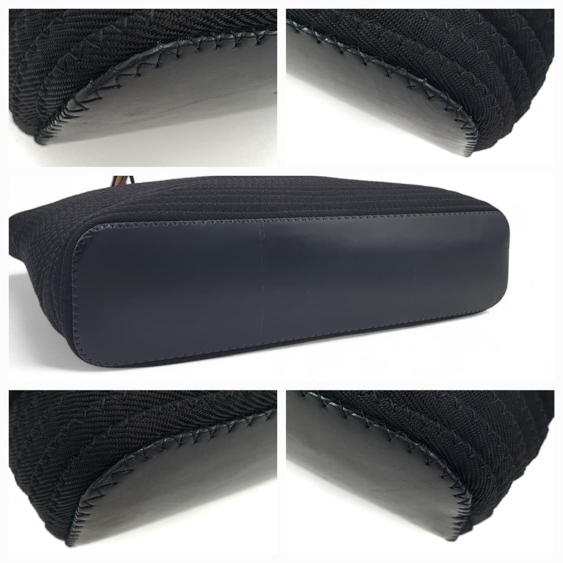 구찌 뱀부 블랙 퀄팅 캔버스 투웨이 토트백 숄더백 상품이미지7