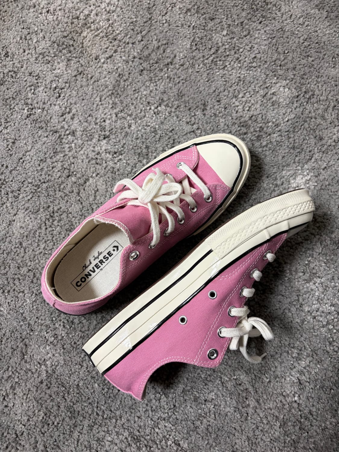 컨버스 척 70 로우 265 핑크 (새상품) 상품이미지3