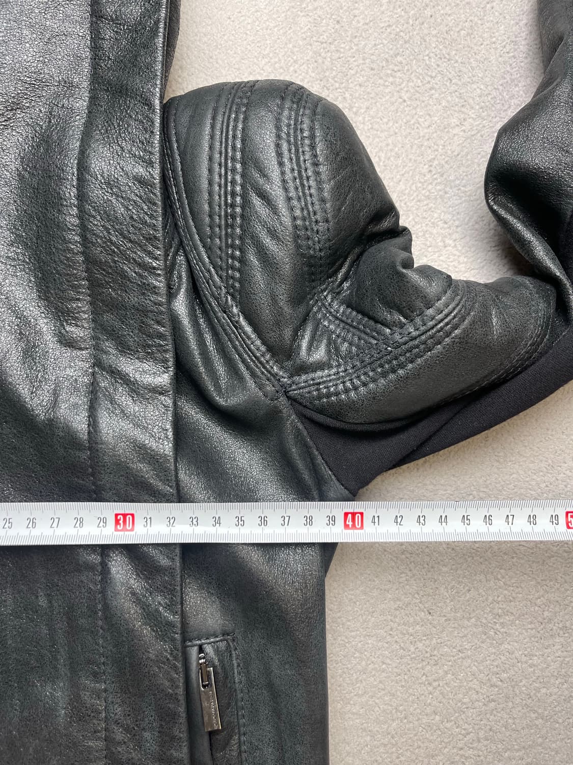 [xs] BCBGMAXAZRIA 하이넥 레더자켓 상품이미지7