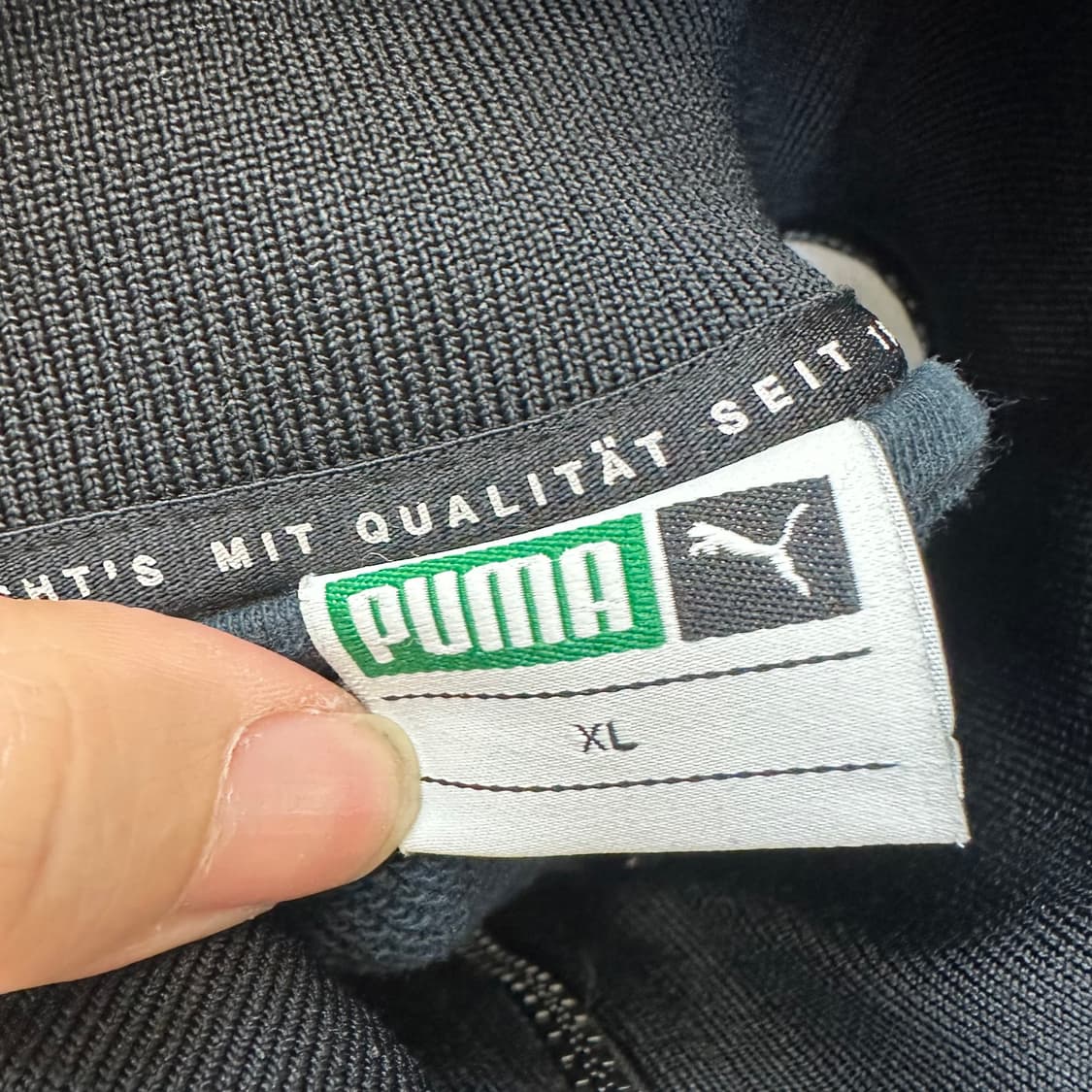 푸마 빈티지 화이트 사이드라인 블랙트랙탑져지 XL 상품이미지3