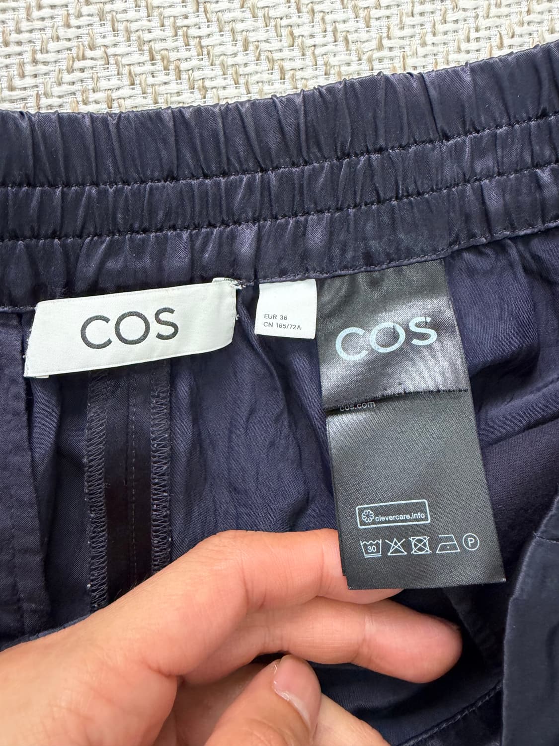 정품) COS 코스 여성  밴딩 와이드팬츠 36 상품이미지7
