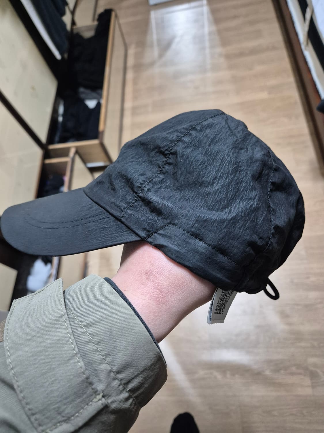 [XL] 21SS 스톤아일랜드 나일론 볼캡 엑스라지 블랙 검정 상품이미지4