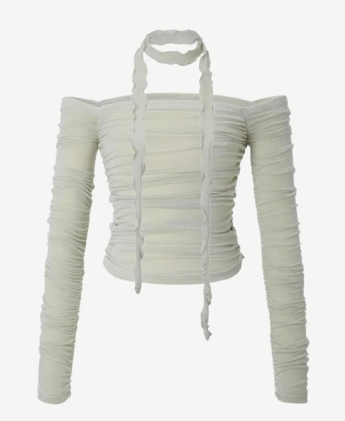 카키포인트 Shirring Scarf Top (yellowgreen) 상품이미지1