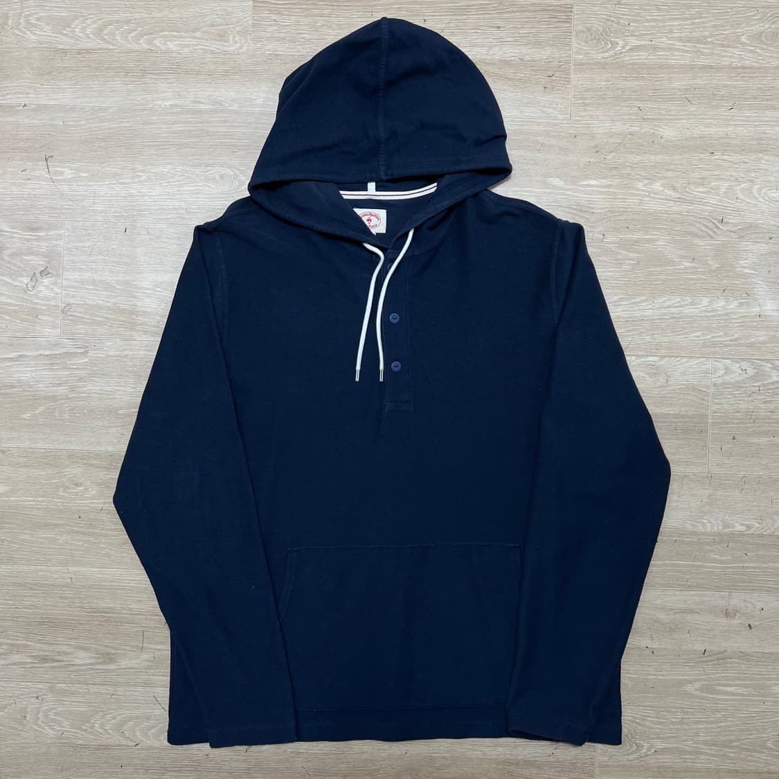 브룩스 브라더스 버튼 헨리넥 후드티 [네이비] L/100 상품이미지1