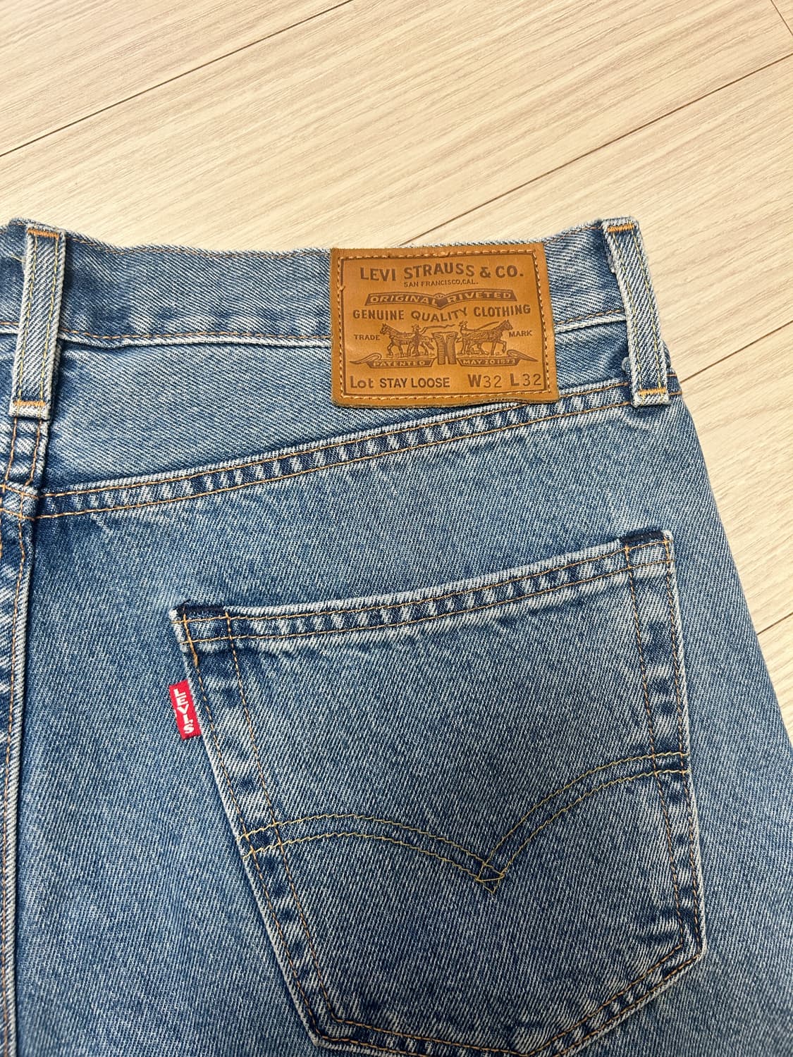 Levi's stay loose wide jeans 상품이미지3