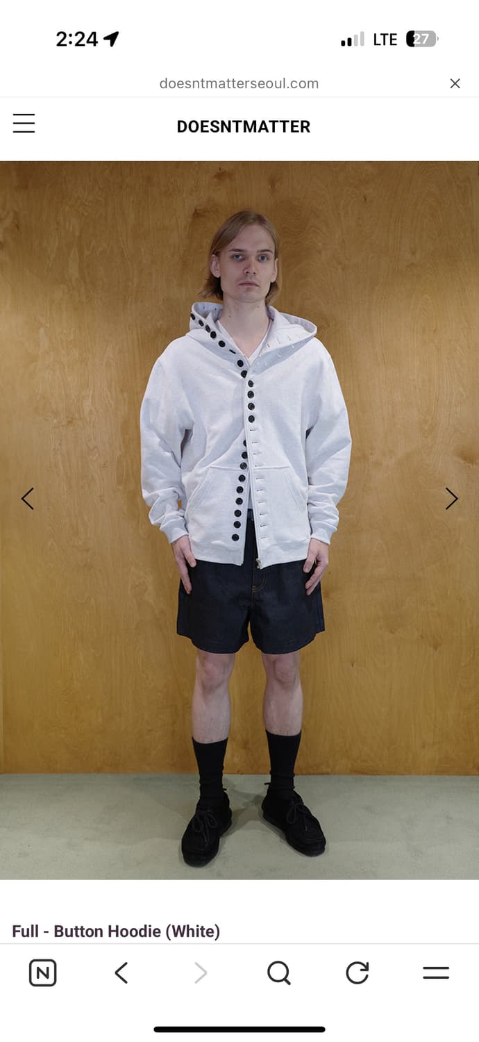 doesnmatter fullbutton hoodie 상품이미지2