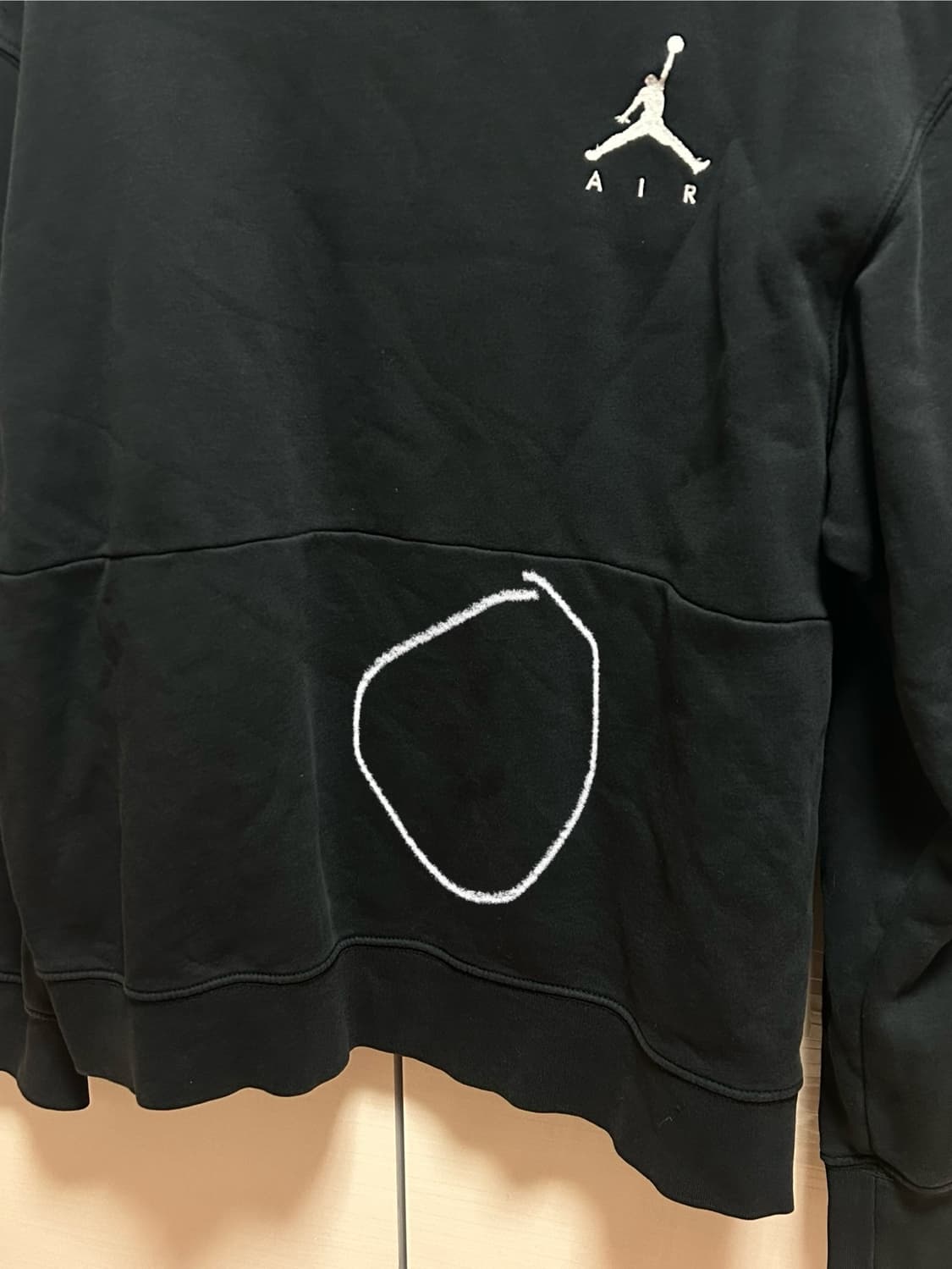 나이키 에어 조던 맨투맨 블랙 L 상품이미지5