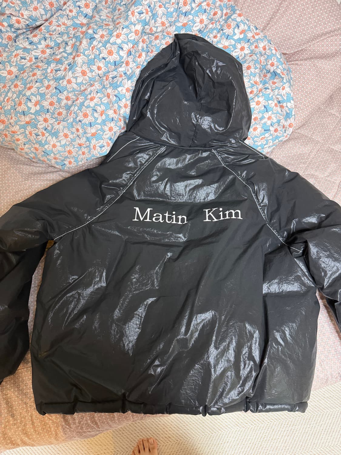 마뗑킴 로고 코팅 다운 점퍼 S 상품이미지4