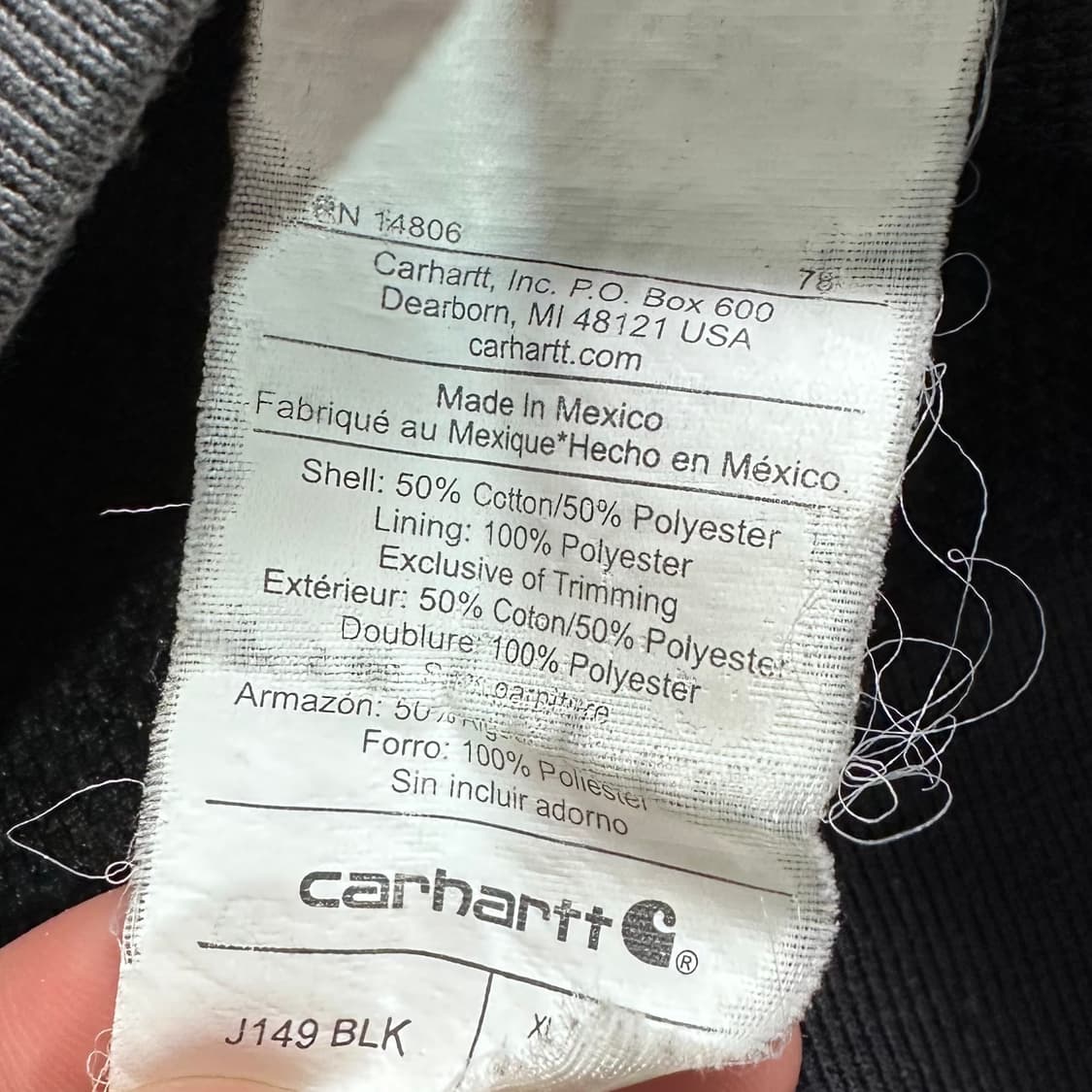 칼하트 페이딩 써멀 후드집업 상품이미지7