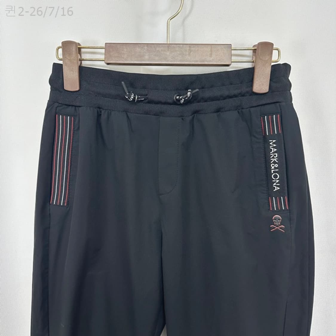 마크앤로나 여자 골프 밴딩 춘추 조거 팬츠바지 검정 75 상품이미지2