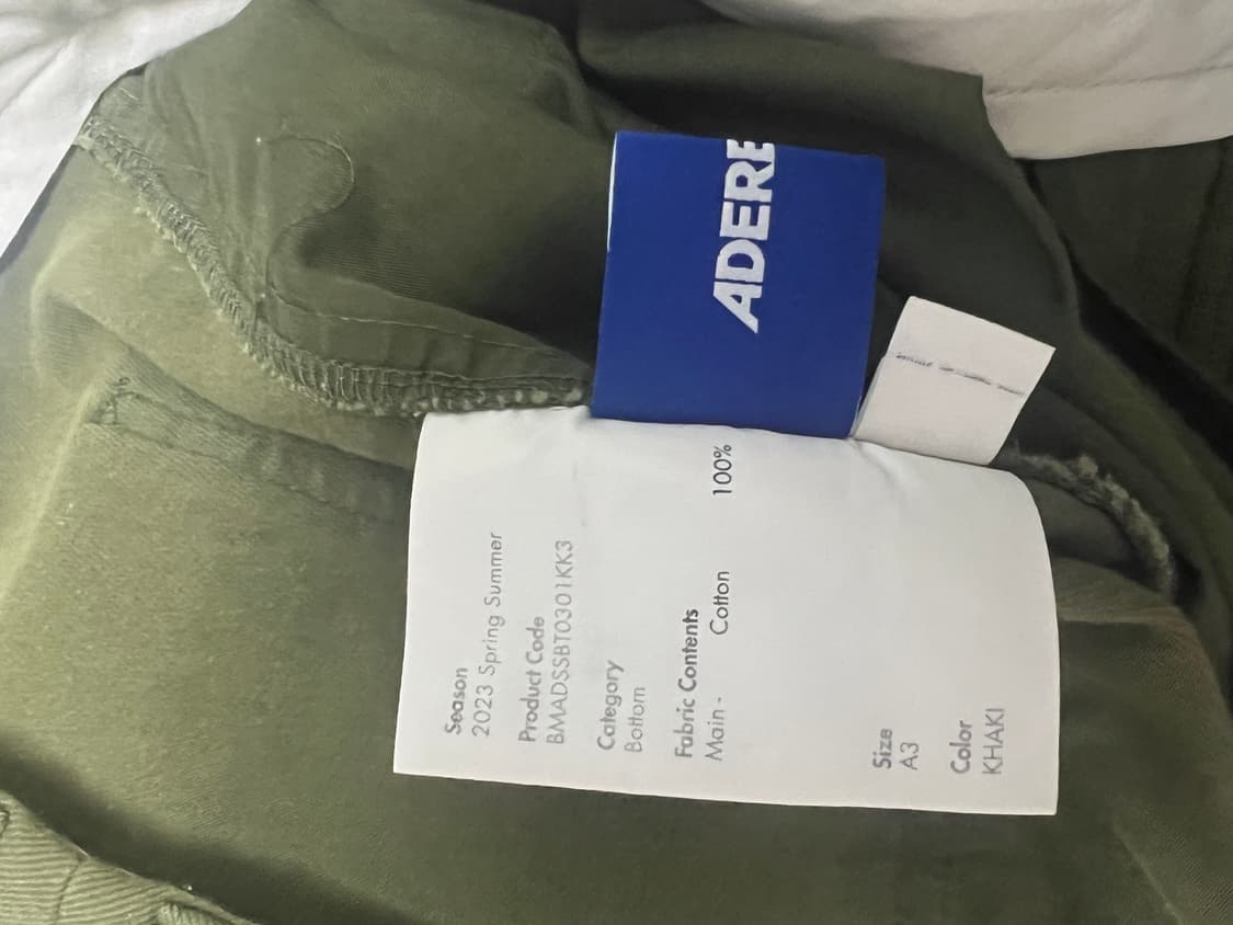 Ader Error 타드 카고 팬츠 카키색 23S/S 상품이미지9