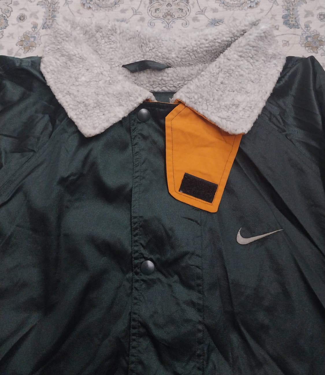90s 올드스쿨 나이키 스우시 파카 (안쪽후리스) L 상품이미지3