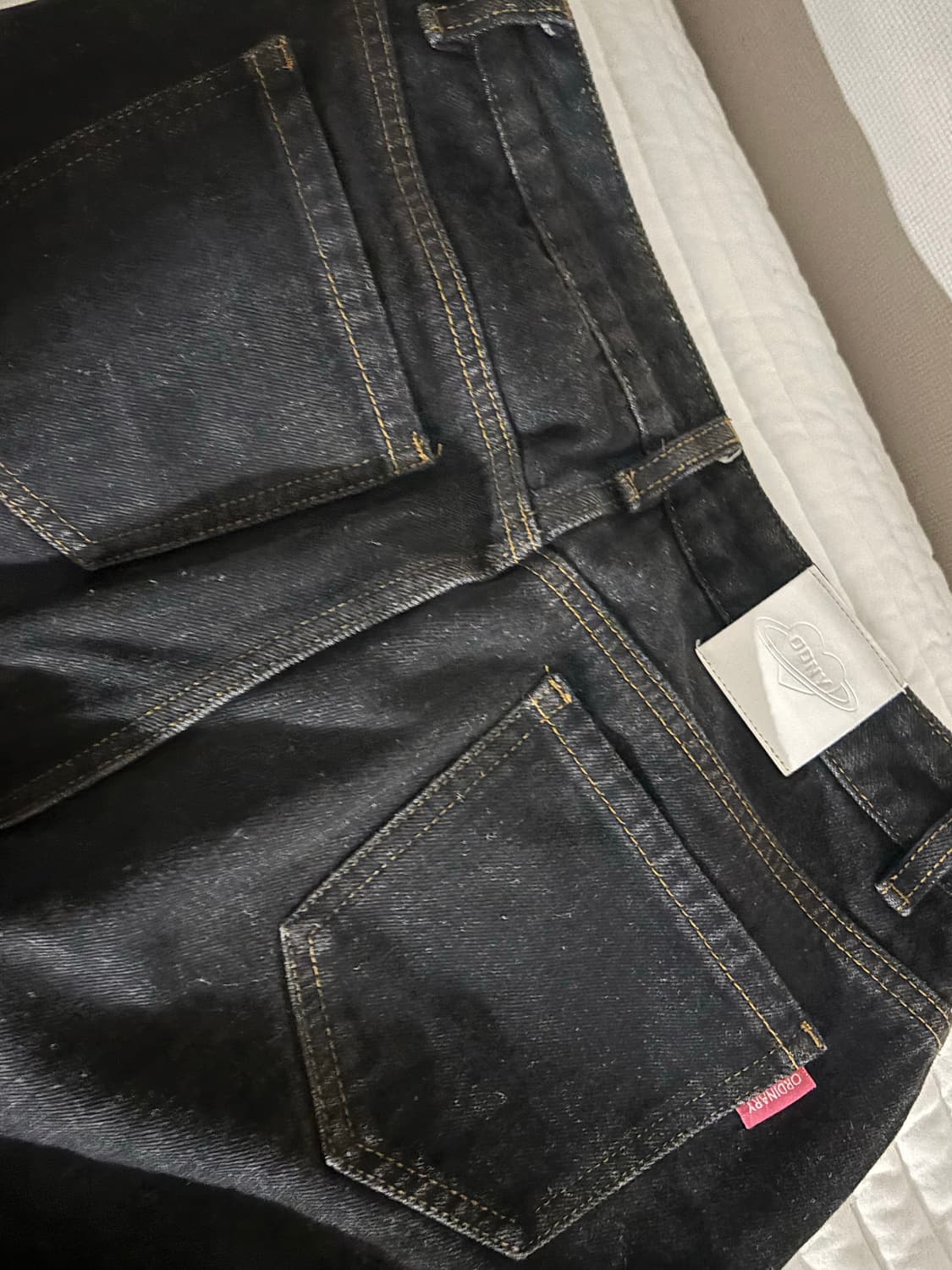 ordinary holiday 데님 흑청 팬츠 상품이미지3