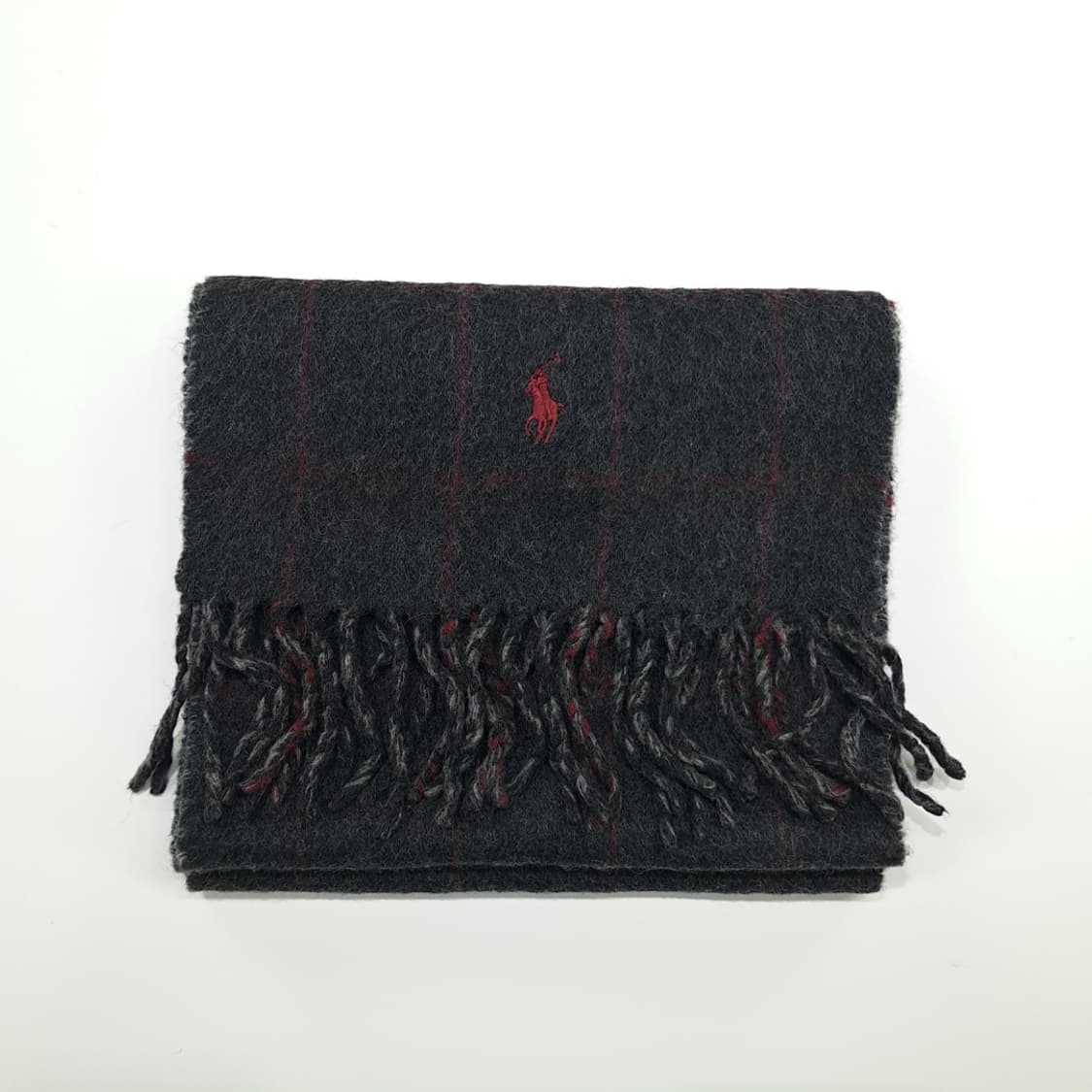 MX275 폴로 랄프로렌 윈도우페인 하운드투스 램스울 목도리 머플러 상품이미지7