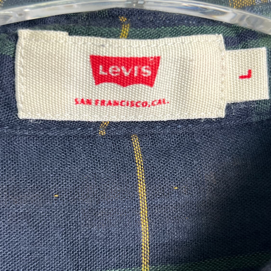 Levis 리바이스 슬림핏 체크 셔츠 L 상품이미지4