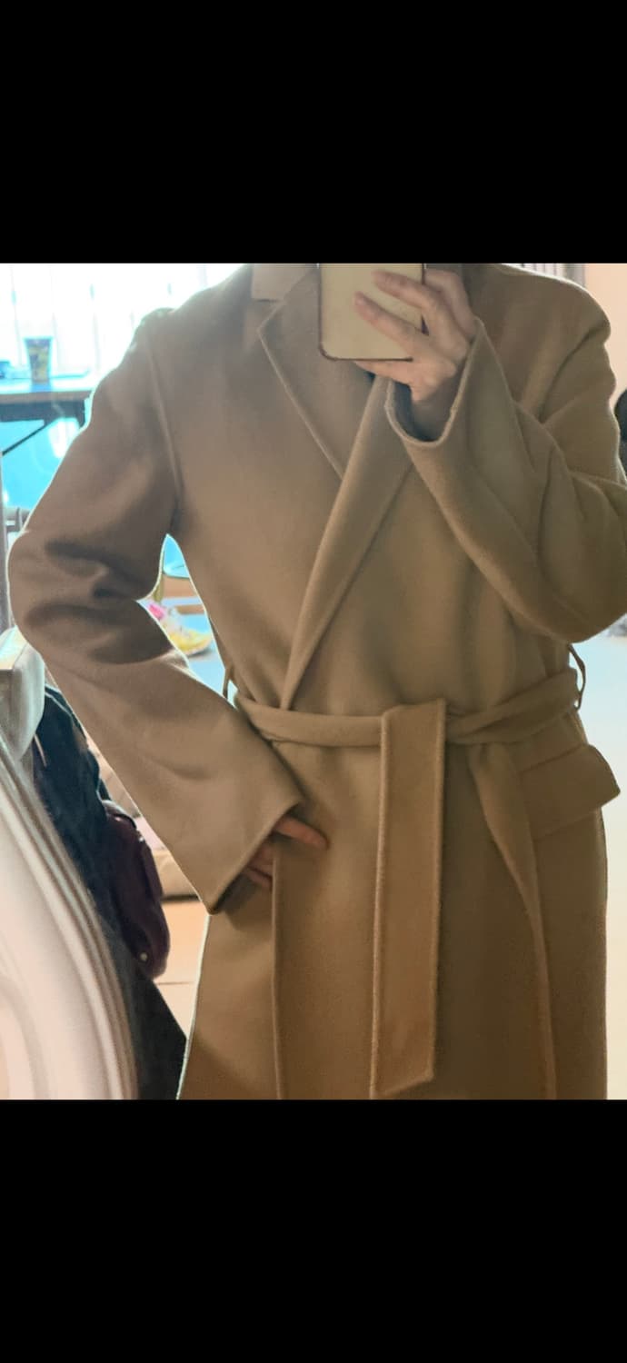 Blossom h company 울캐쉬 롱 코트   총장 130 상품이미지5