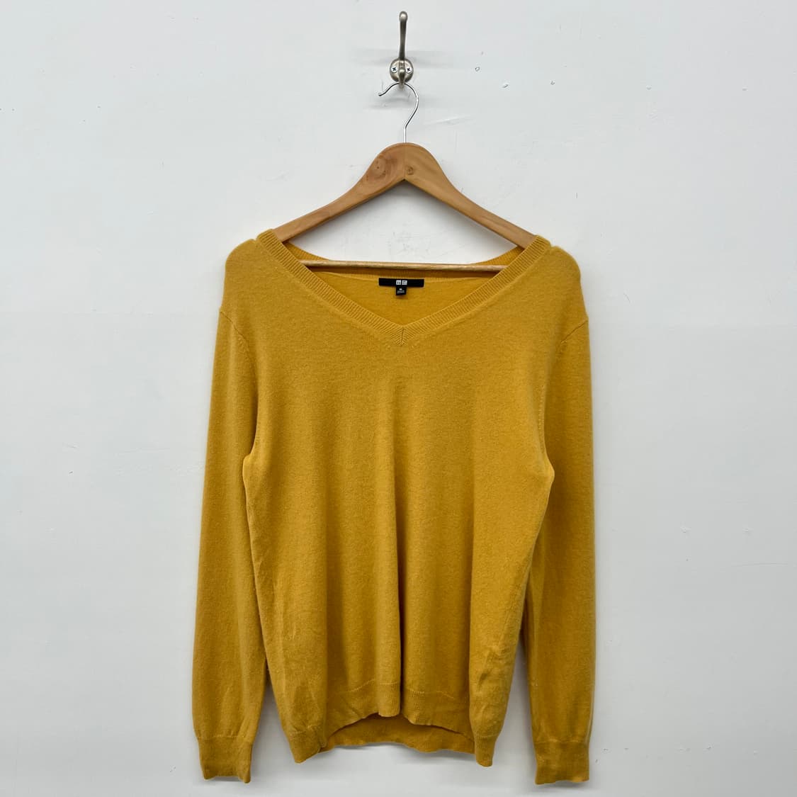 캐시미어 100% v넥 니트 여xl 상품이미지1