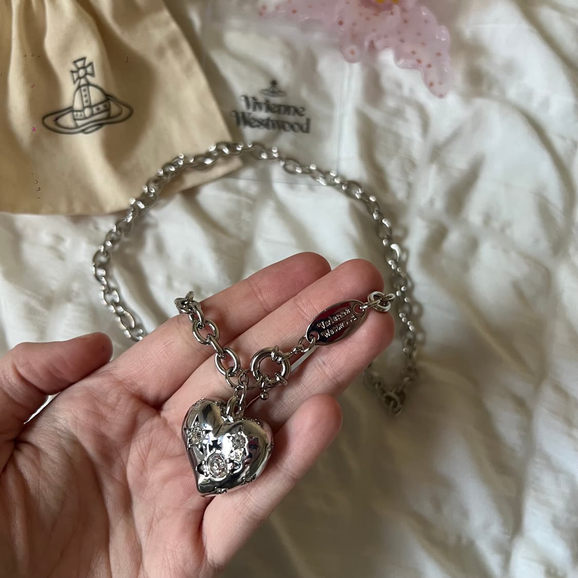 비비안웨스트우드 리 하트 펜던트 네크리스 상품이미지8