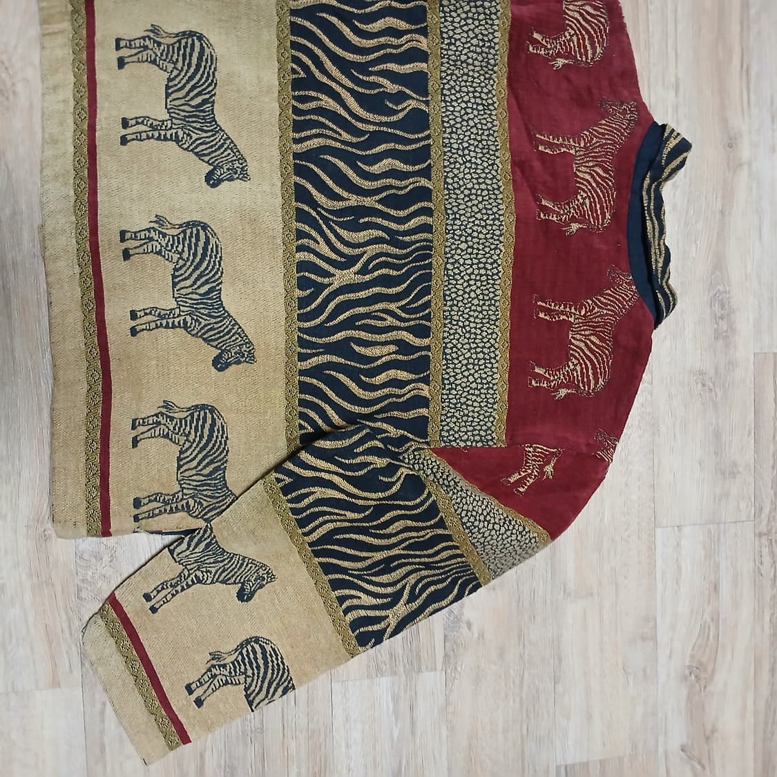 해외판 TANTrums 얼룩말 특이한 원단 짜임의 자켓 빈티지 상품이미지5