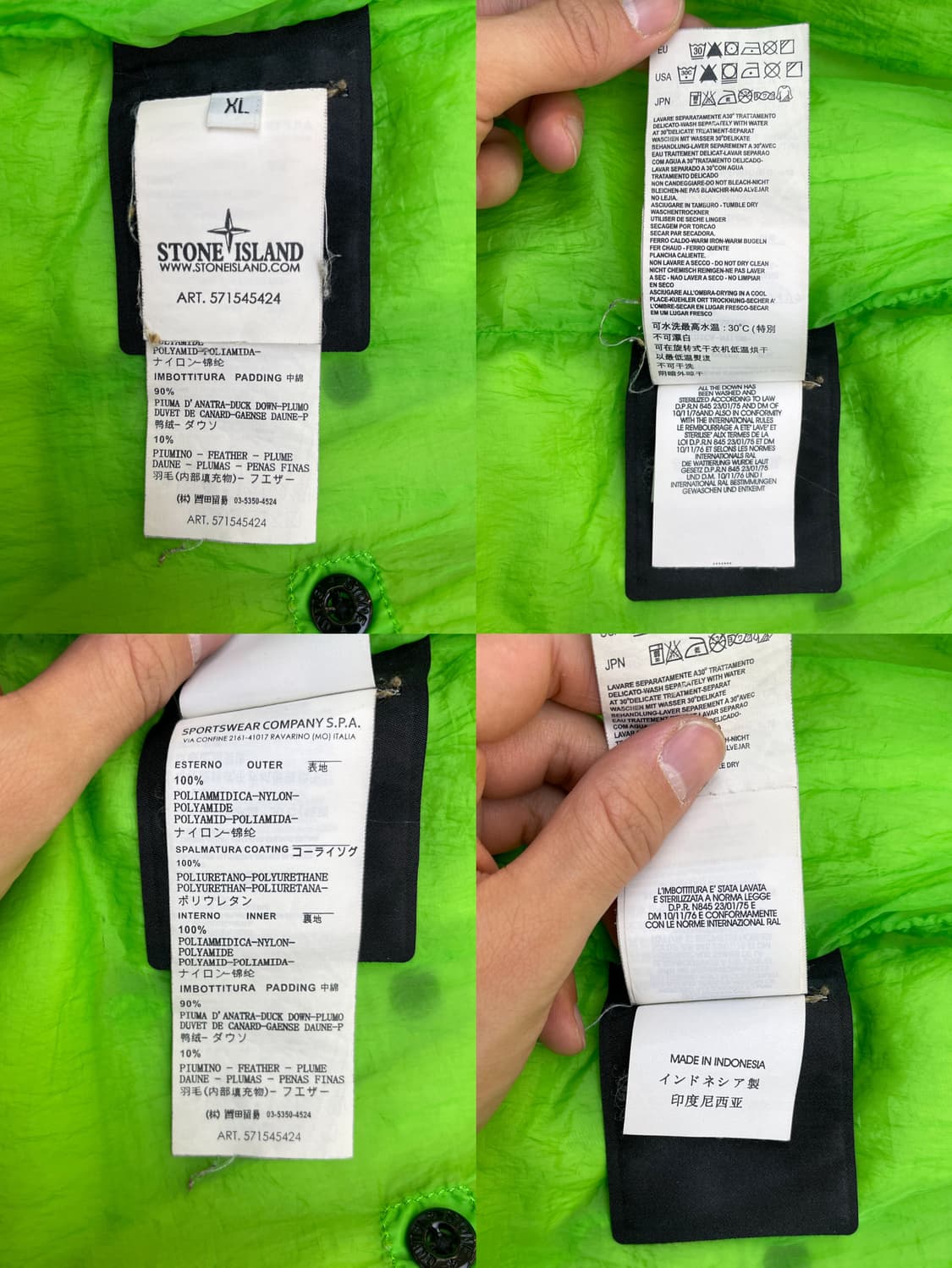 스톤아일랜드 12aw Anniversary 다운 자켓 상품이미지10