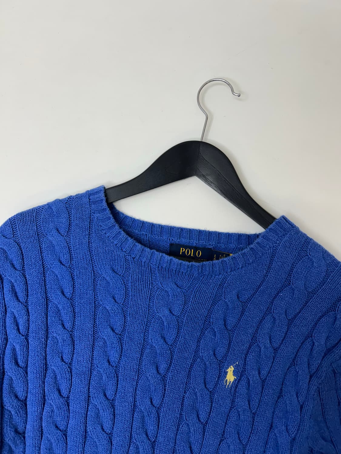 Polo 폴로 블루 케이블 니트  상품이미지1