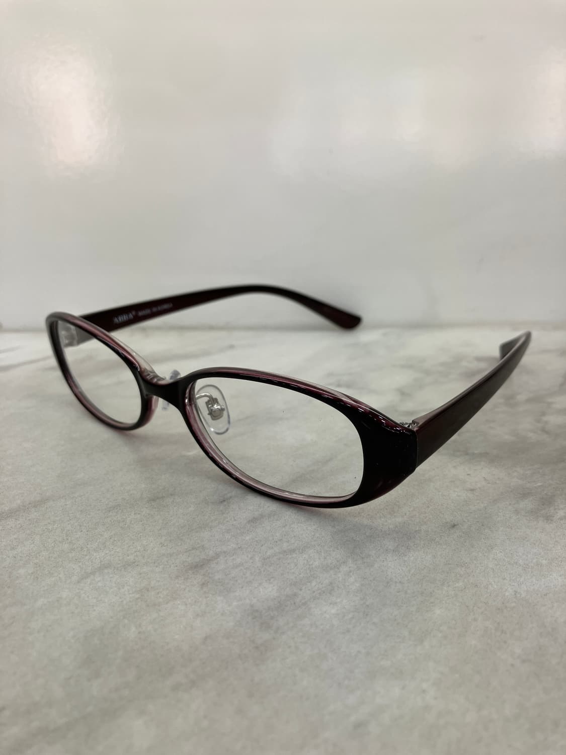 B70 AB2TR 딥브라운 오벌 슬림 뿔테 안경564 상품이미지7