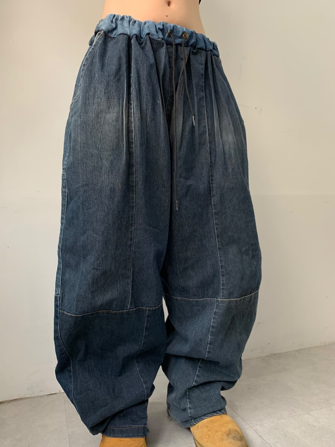 와이드 데님 패치 벌룬팬츠 상품이미지2