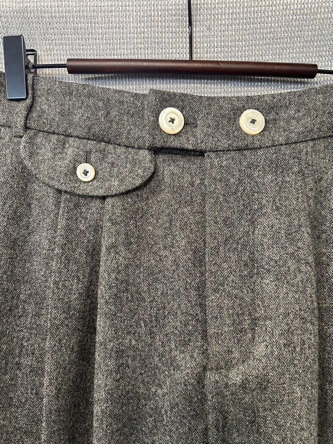 10 Corso Como x ZANINI 헤링본 더블 버튼 와이드 슬랙스 상품이미지3